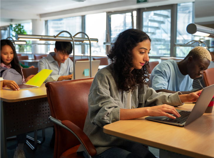 Image representing the education sector with books and learning elements