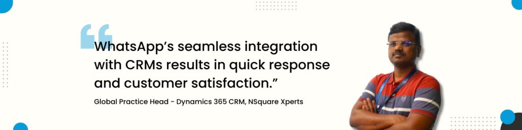 whatsapp integration with crm - quote